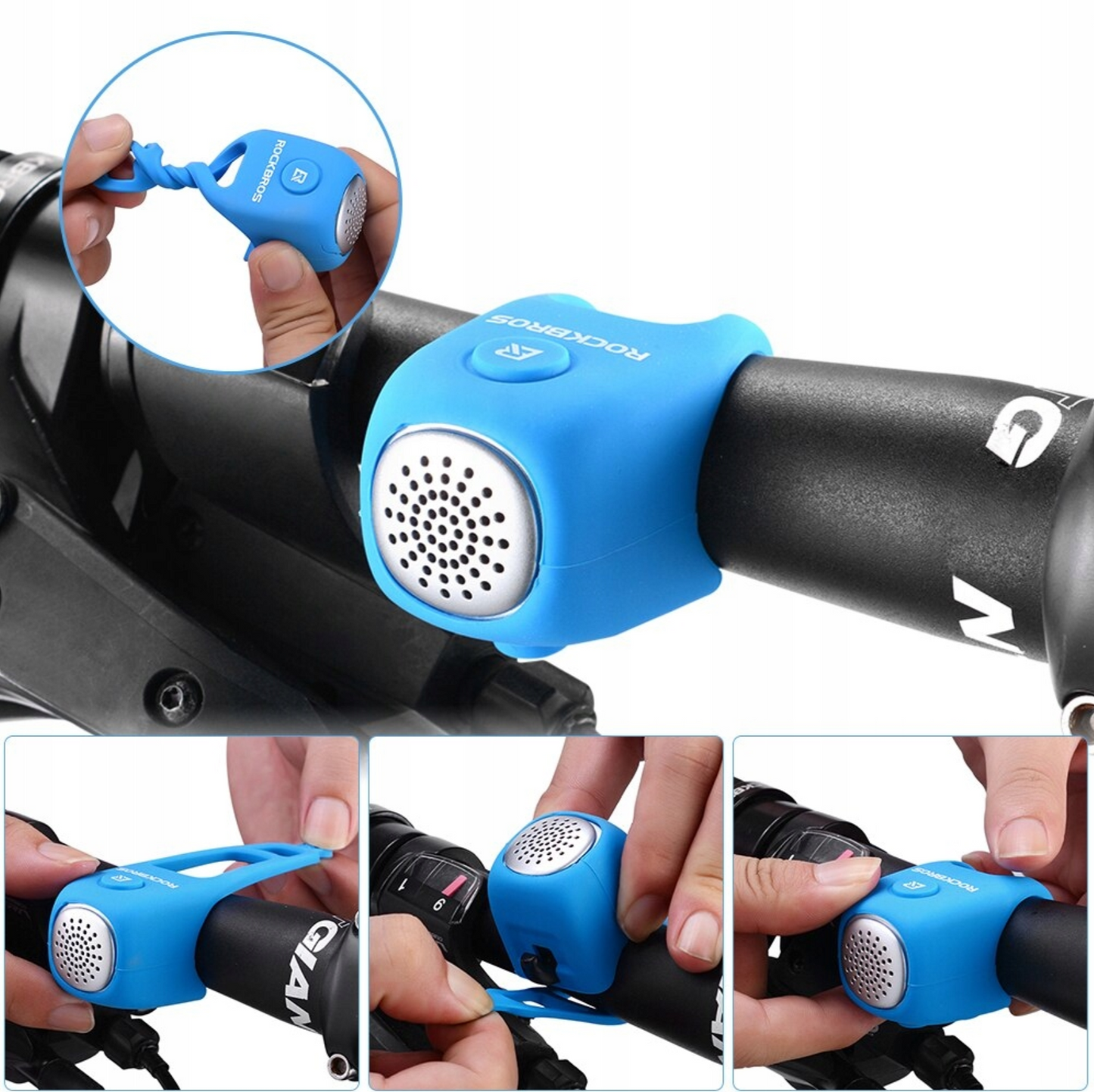 Bicycle Parts – Electronic bicycle bell in a silicone housing - Carlat