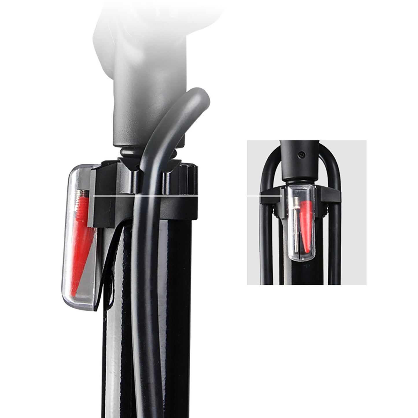 Bicycle Parts – Floor bicycle pump with pressure gauge - Carlat