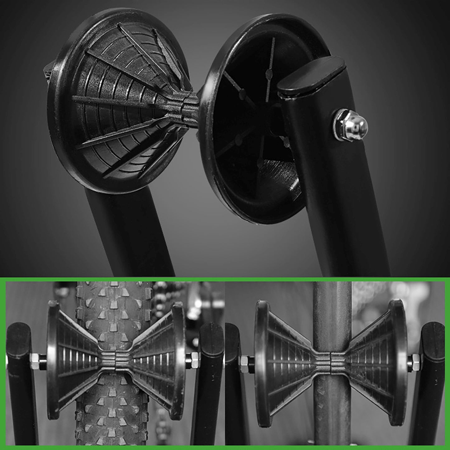 Bicycle Parts – Folding bicycle stand for front or rear - Carlat