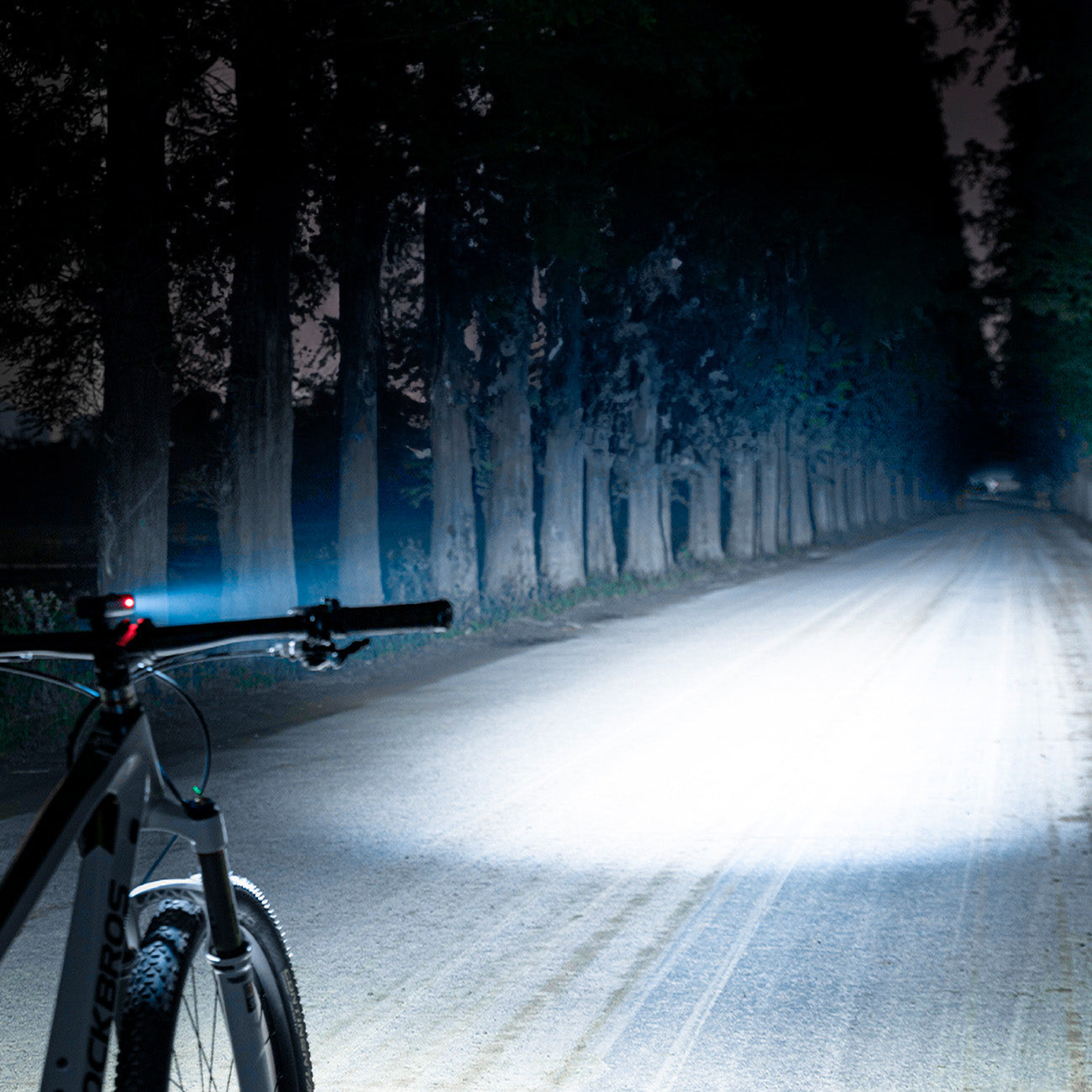 Bicycle Parts – Front bicycle light with flashlight function, white - Carlat