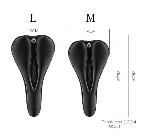 Bicycle Parts – Gel bicycle seat cover with memory foam, - Carlat