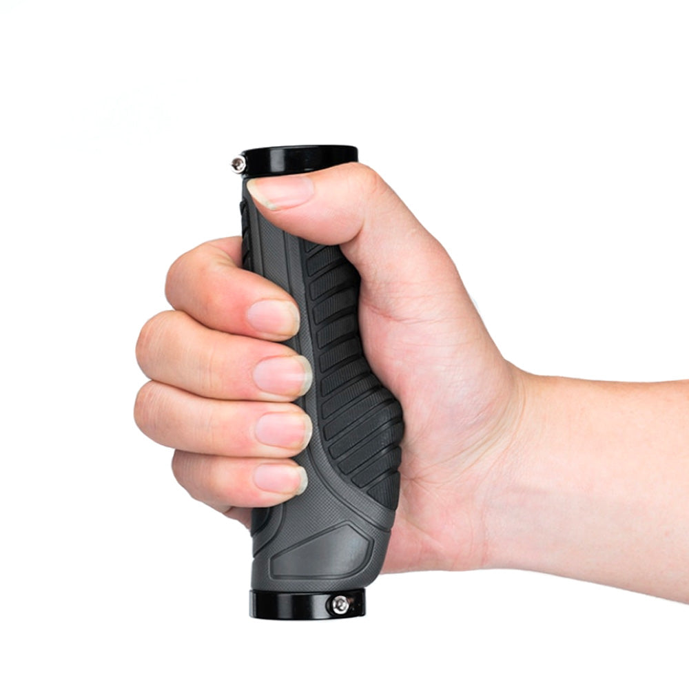 Bicycle Parts – Grips, ergonomic bicycle grips, dia. 22mm grey - Carlat
