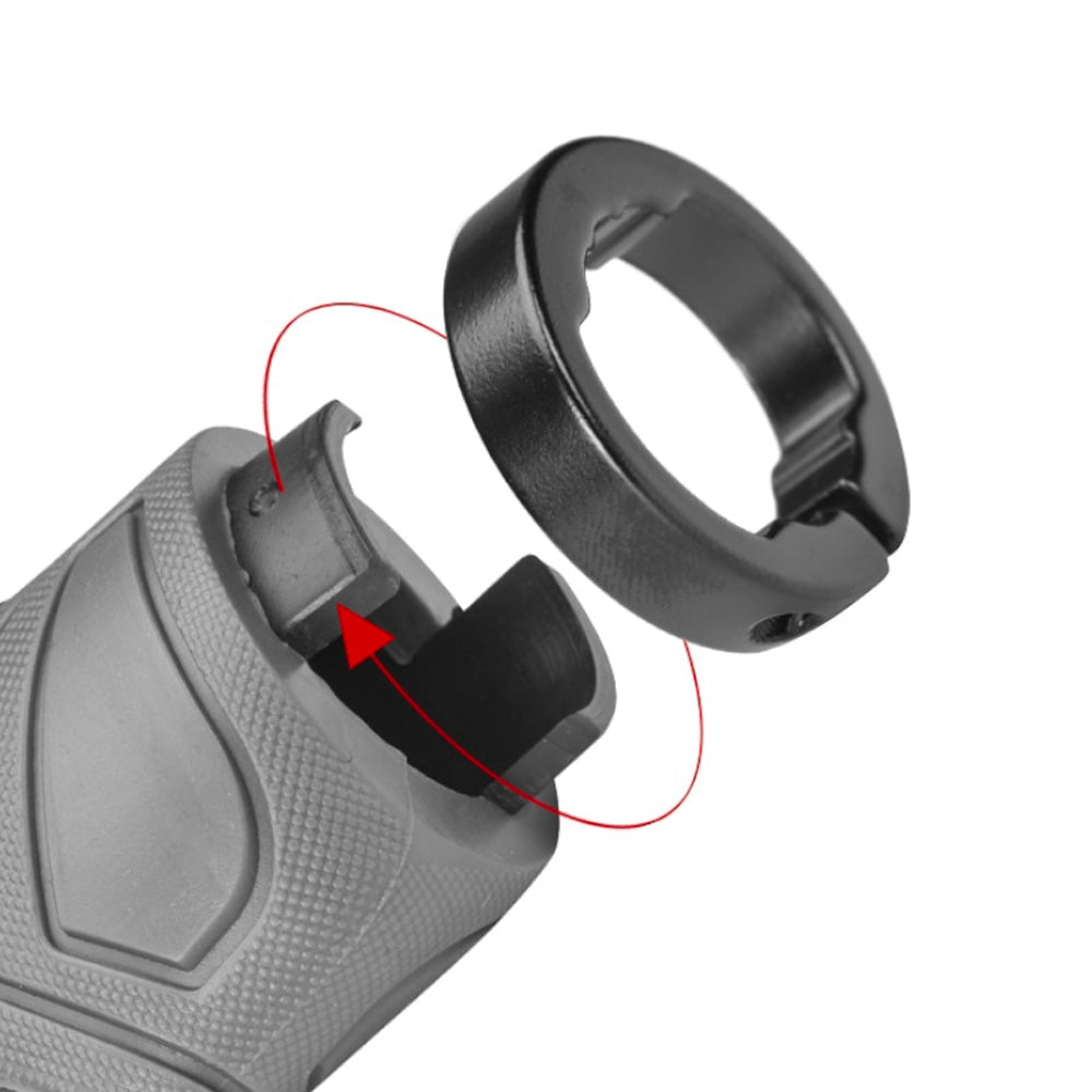 Bicycle Parts – Grips, ergonomic bicycle grips, dia. 22mm grey - Carlat