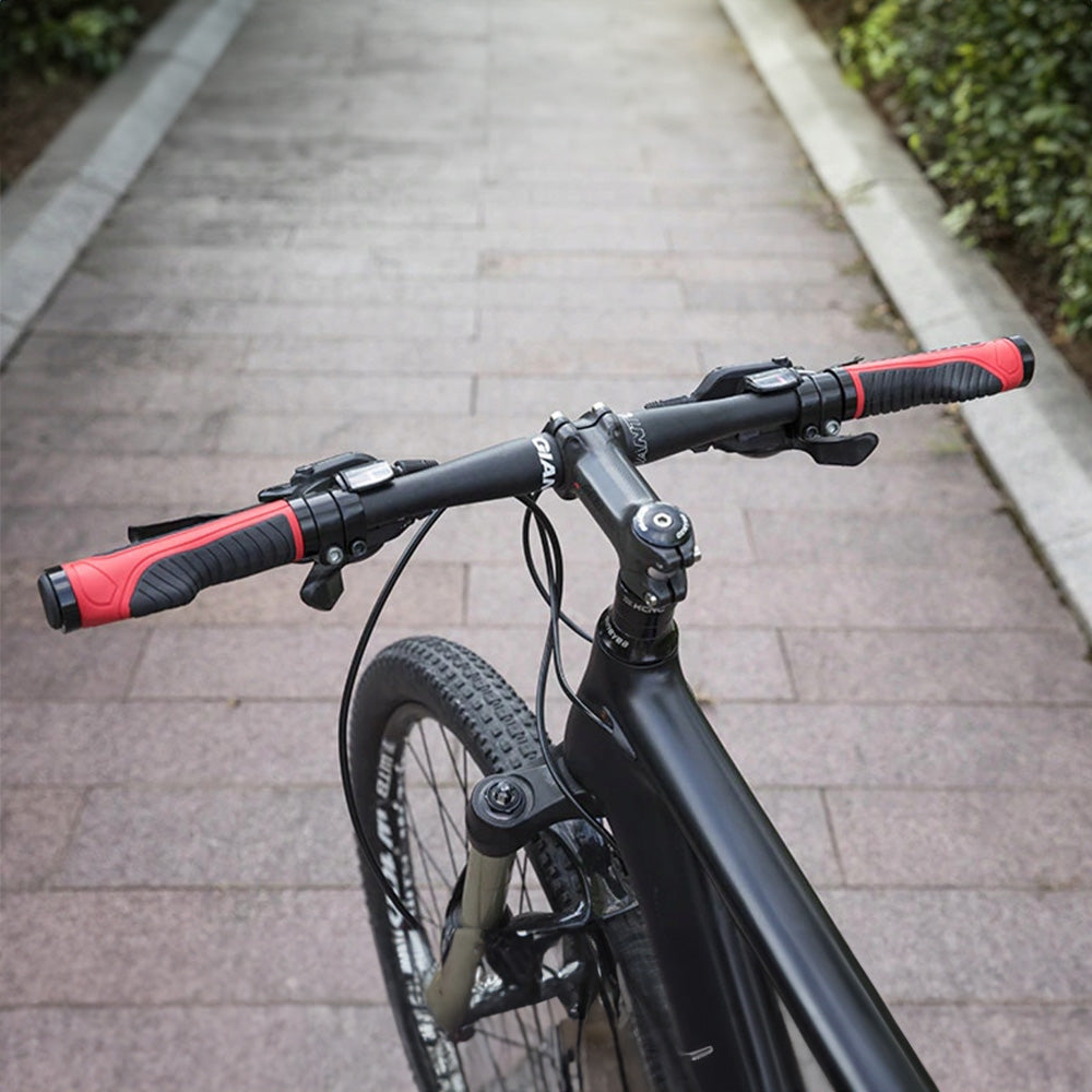 Bicycle Parts – Grips, ergonomic bicycle grips, dia. 22mm red - Carlat