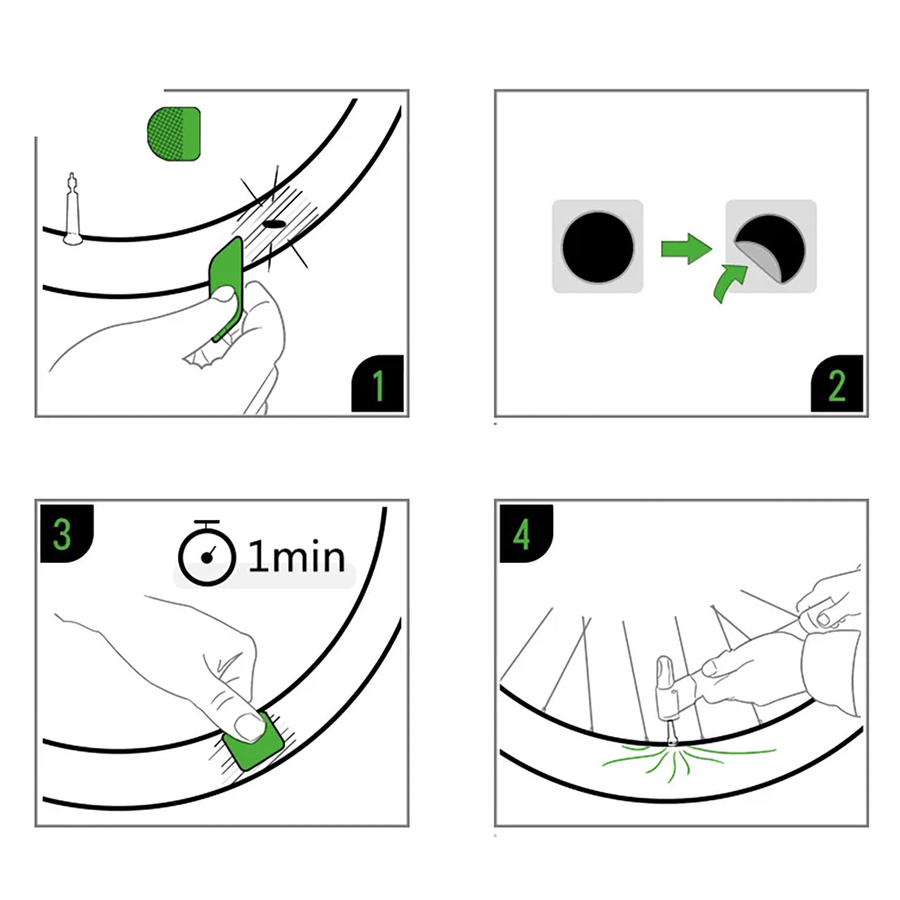 Bicycle Parts – Patch repair kit with glue dia. 2.4cm - Carlat