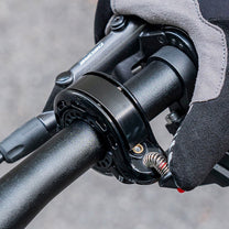 Bicycle Parts – Q-shaped bicycle bell 100db - black - Carlat