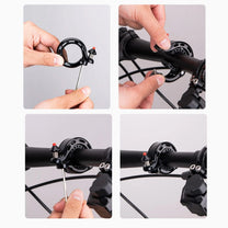 Bicycle Parts – Q-shaped bicycle bell 100db - black - Carlat