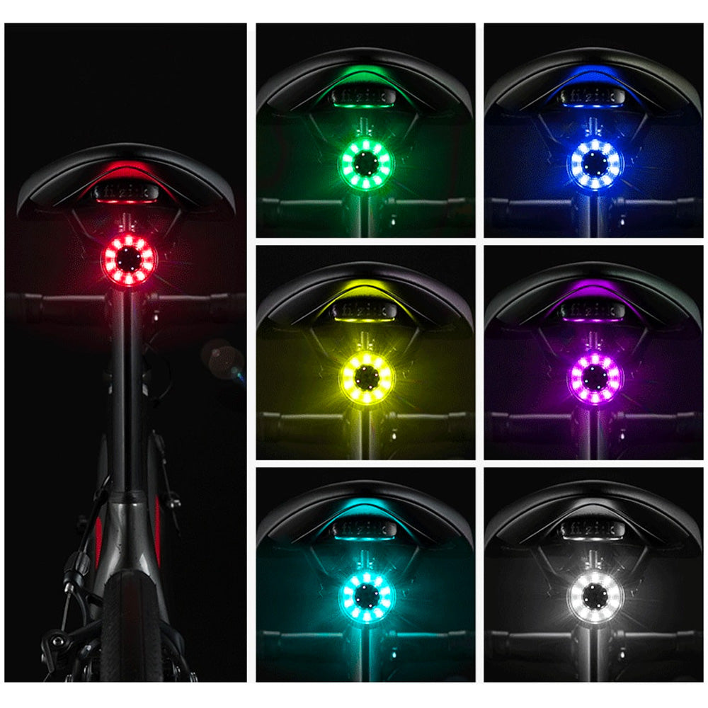 Bicycle Parts – Q1 rear bicycle light 7 colors LED - Carlat
