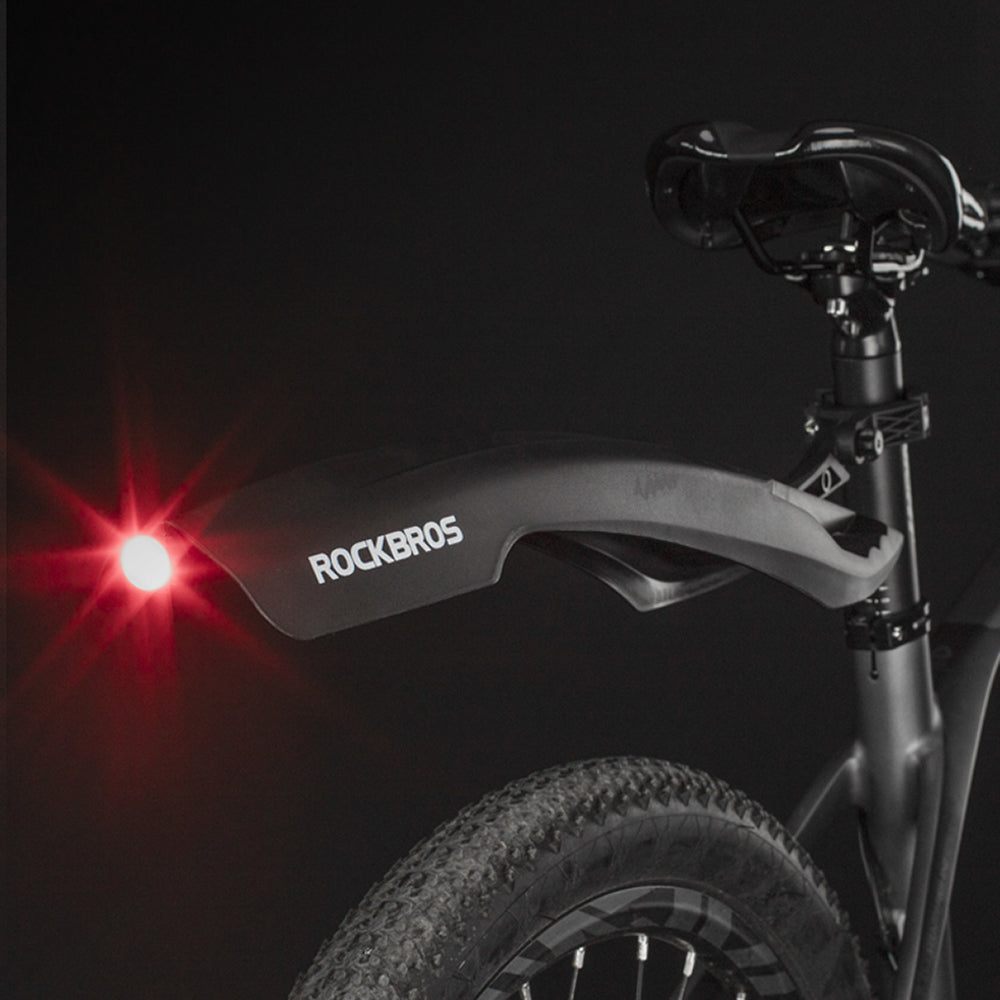 Bicycle Parts – Rear bicycle fender with red LED light - Carlat