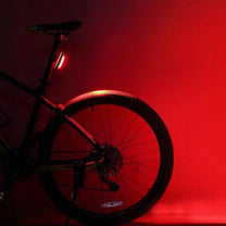 Bicycle Parts – Rear bicycle light under the saddle, red, - Carlat