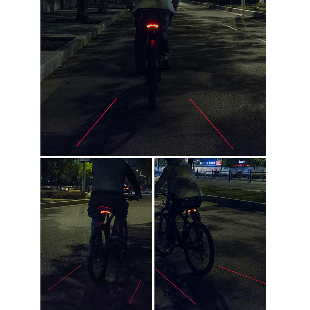 Bicycle Parts – Rear bicycle light with laser remote control - Carlat