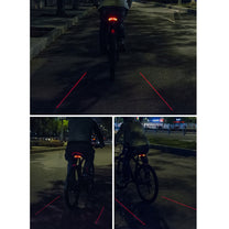 Bicycle Parts – Rear bicycle light with laser remote control - Carlat