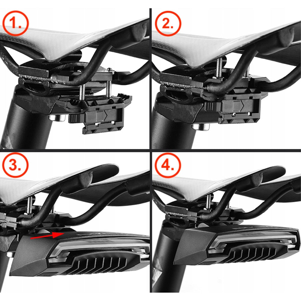 Bicycle Parts – Rear bicycle light with laser remote control - Carlat