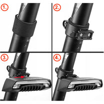 Bicycle Parts – Rear bicycle light with laser remote control - Carlat
