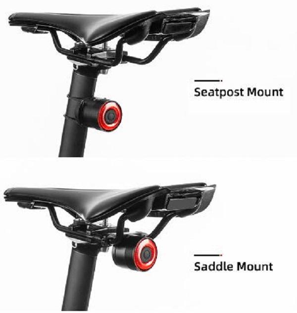 Bicycle Parts – Red rear bicycle lamp, STOP system, four - Carlat