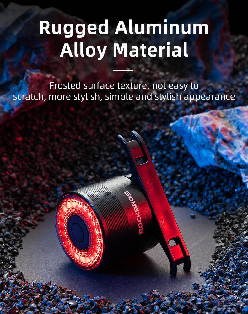 Bicycle Parts – Red rear bicycle lamp, STOP system, four - Carlat