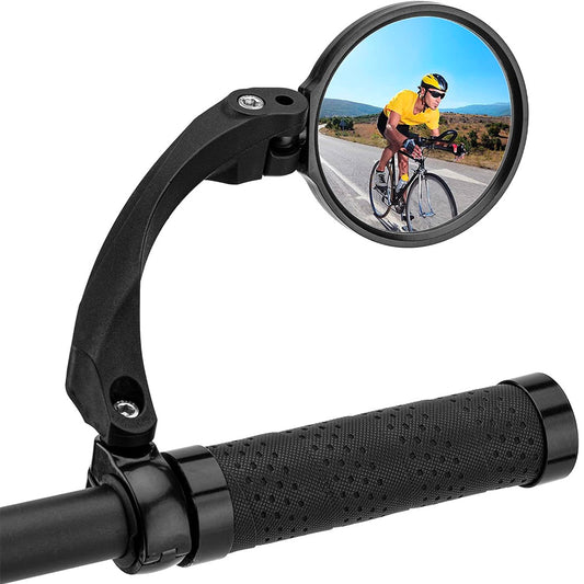 Bicycle Parts – Right round rear-view bicycle mirror - black - Carlat