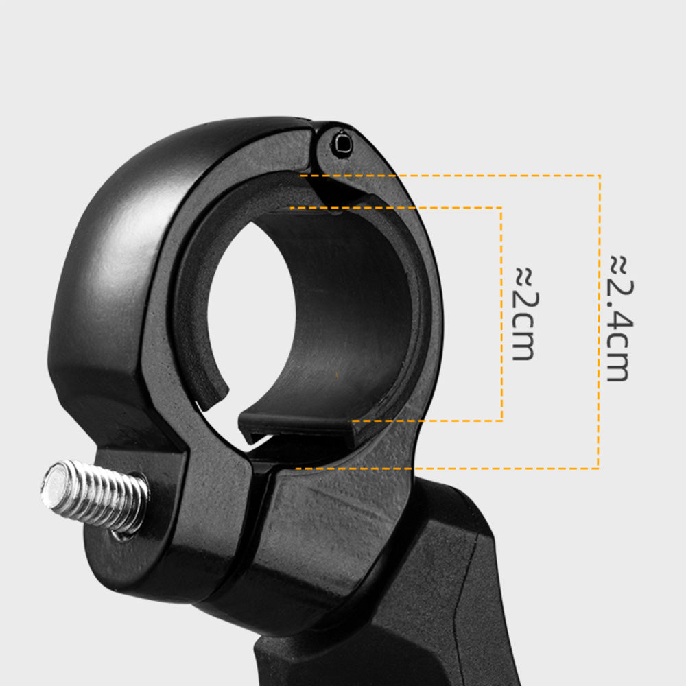 Bicycle Parts – Round left rear-view bicycle mirror - black - Carlat