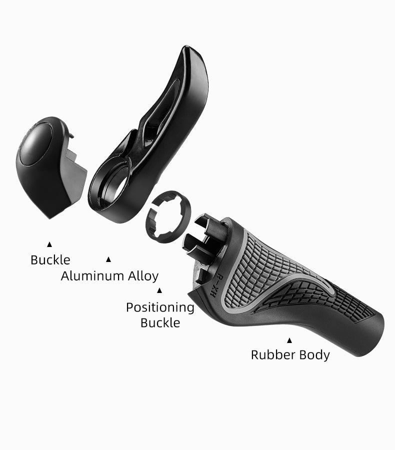 Bicycle Parts – Set of bicycle handle grips with anti-slip - Carlat