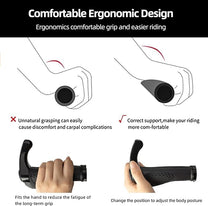 Bicycle Parts – Set of bicycle handle grips with anti-slip - Carlat