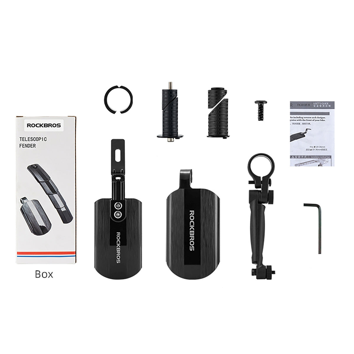 Bicycle Parts – Set of foldable, telescopic bicycle fenders - Carlat