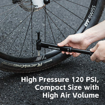 Bicycle Parts – Small hand-held bicycle pump with a bicycle - Carlat