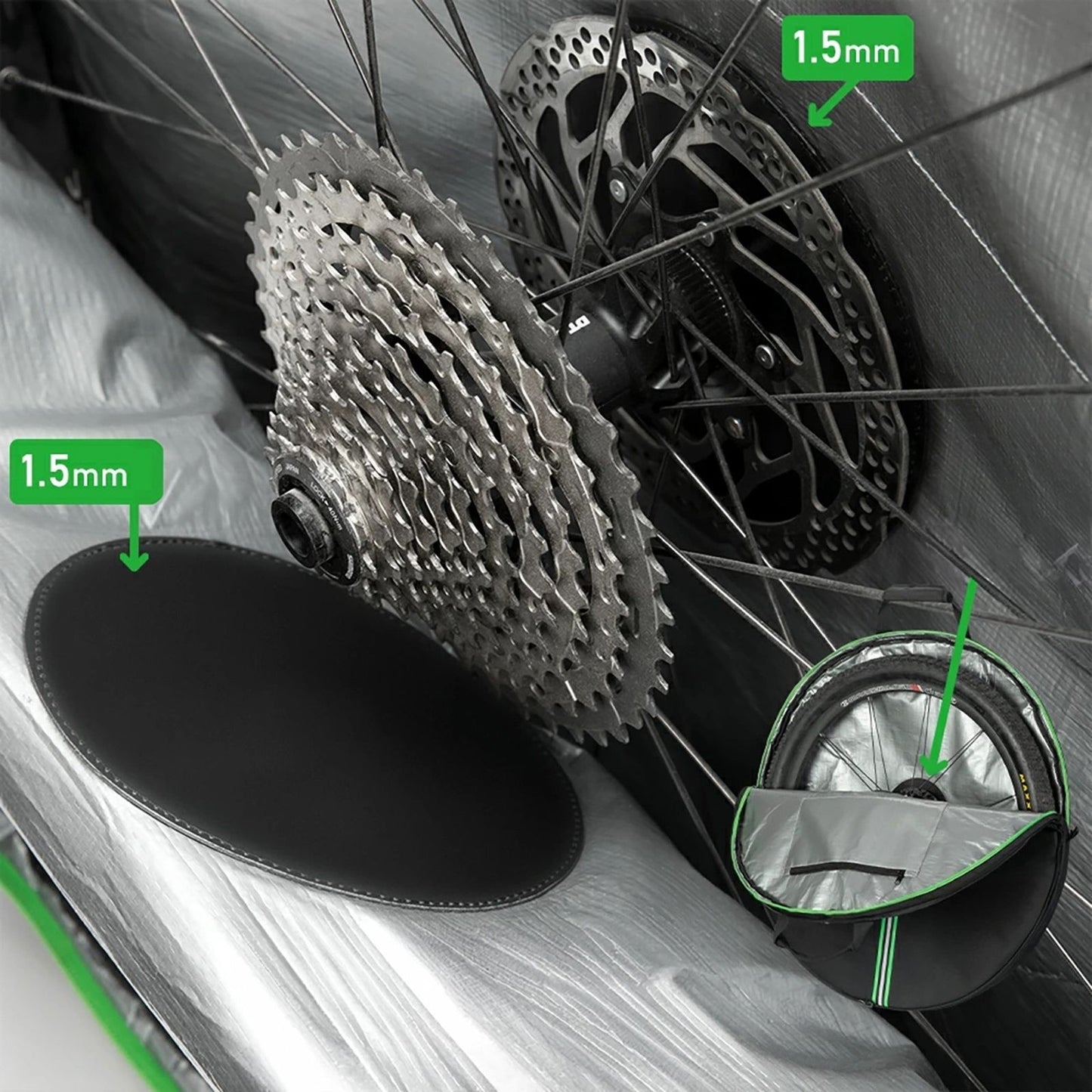 Bicycle Parts – Transport cover for bicycle wheel diameter. 74cm - Carlat