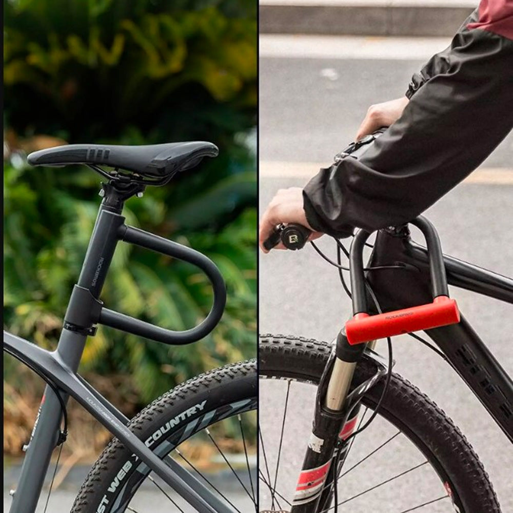Bicycle Parts – U-Lock bicycle lock, reinforced lock with key - Carlat