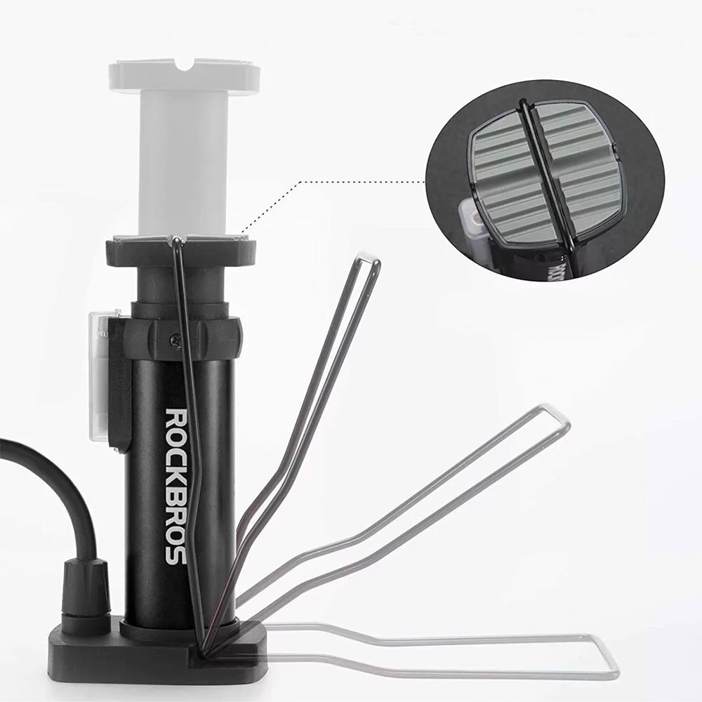 Bicycle Parts – Universal floor foot bicycle pump with pressure - Carlat