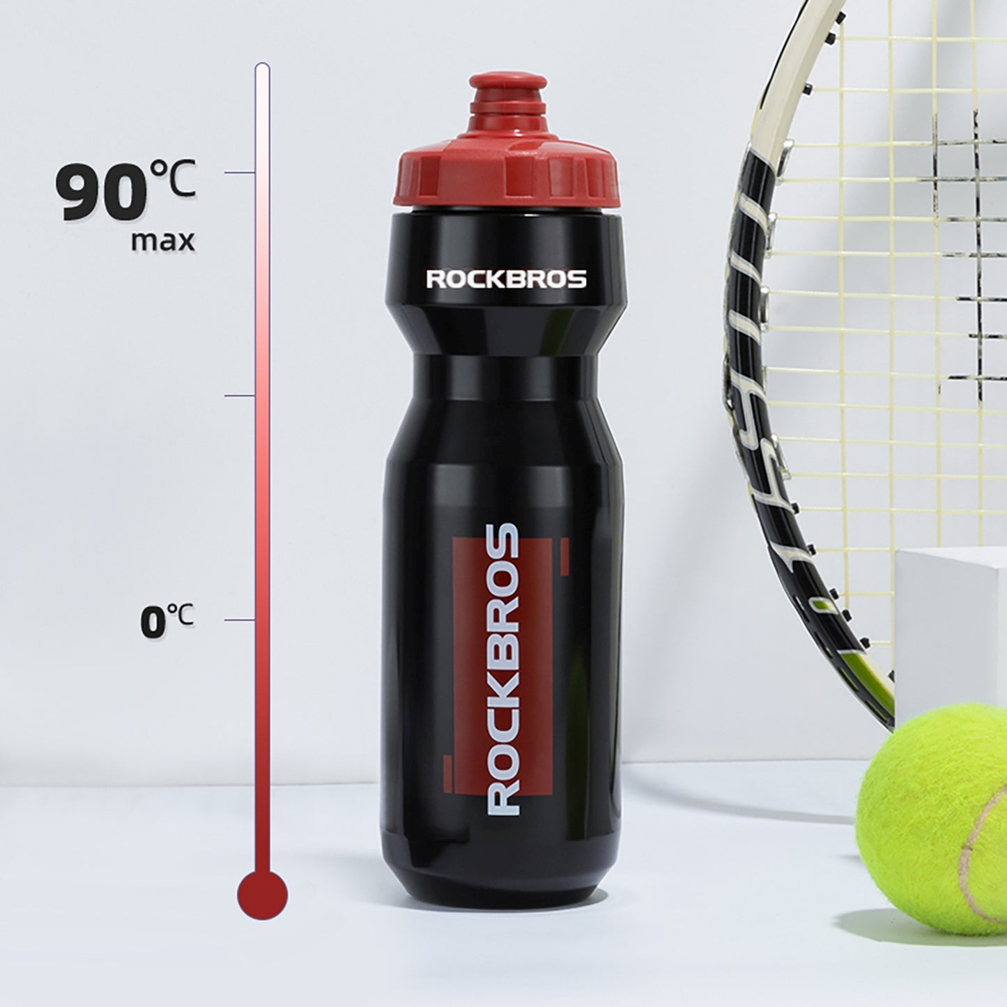 Bicycle bottle bottle 750 ml - black and red - Carlat