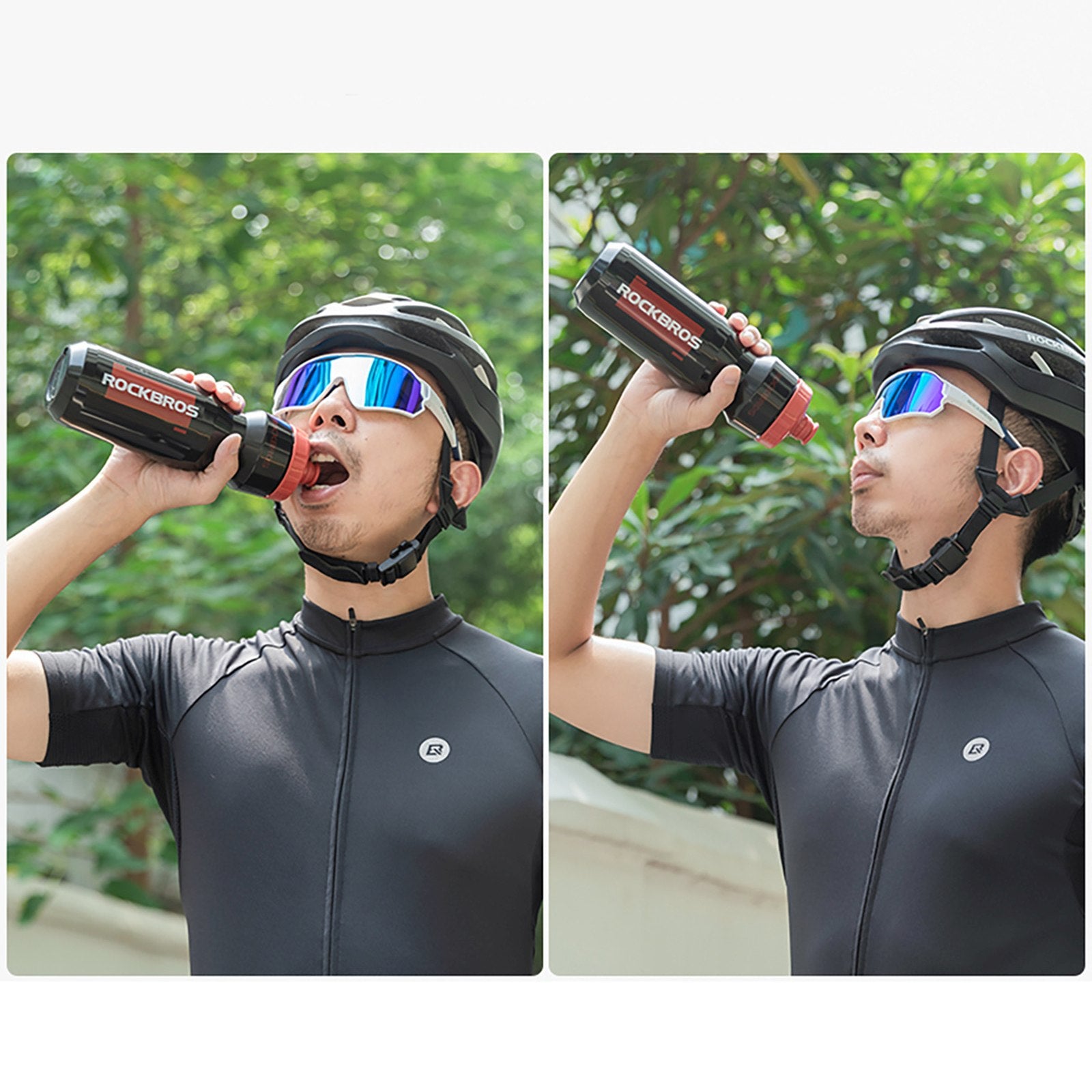Bicycle bottle bottle 750 ml - black and red - Carlat