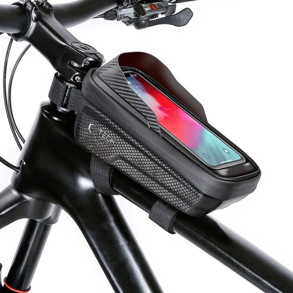 Bicycle frame bag with space for a phone 1l - black - Carlat