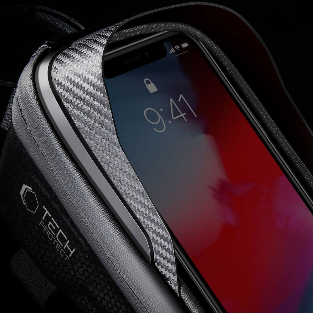 Bicycle frame bag with space for a phone 1l - black - Carlat