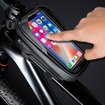 Bicycle frame bag with space for a phone 1l - black - Carlat