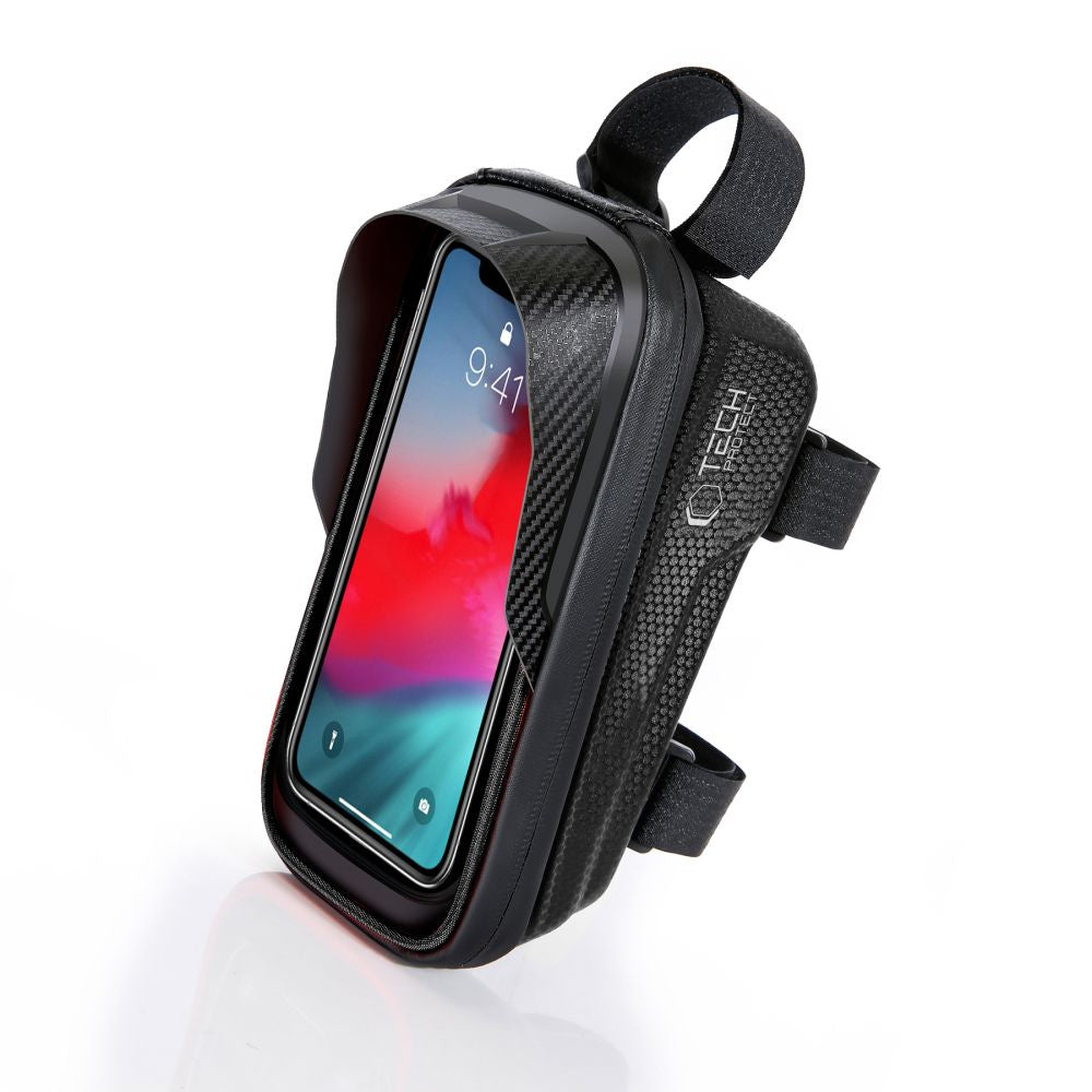 Bicycle frame bag with space for a phone 1l - black - Carlat