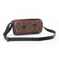 Bicycle handlebar bag with strap 2.2L - brown - Carlat