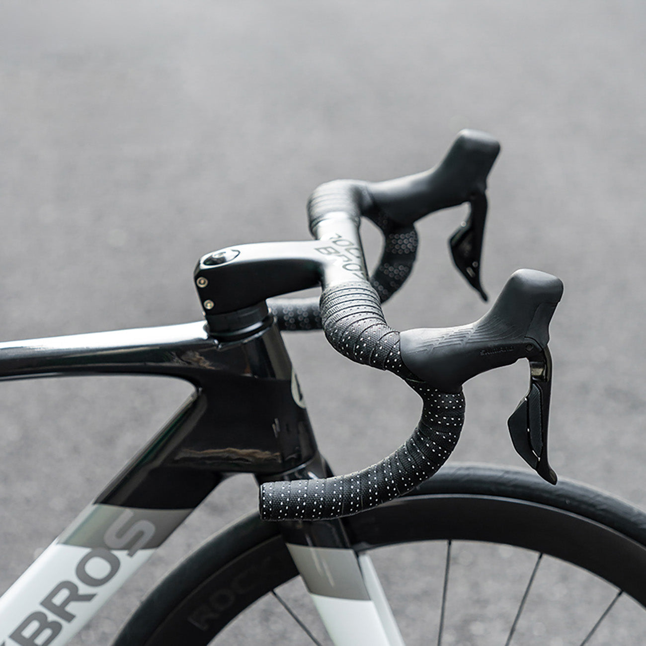 Bicycle handlebar tape made of EVA foam, Power pattern - black - Carlat