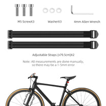 Bicycle shelf for bicycle fork bags - black - Carlat