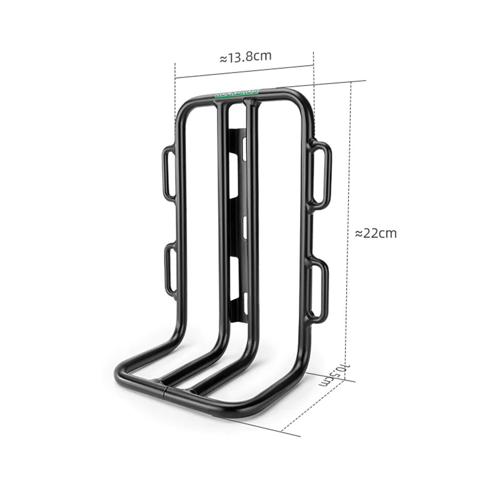 Bicycle shelf for bicycle fork bags - black - Carlat