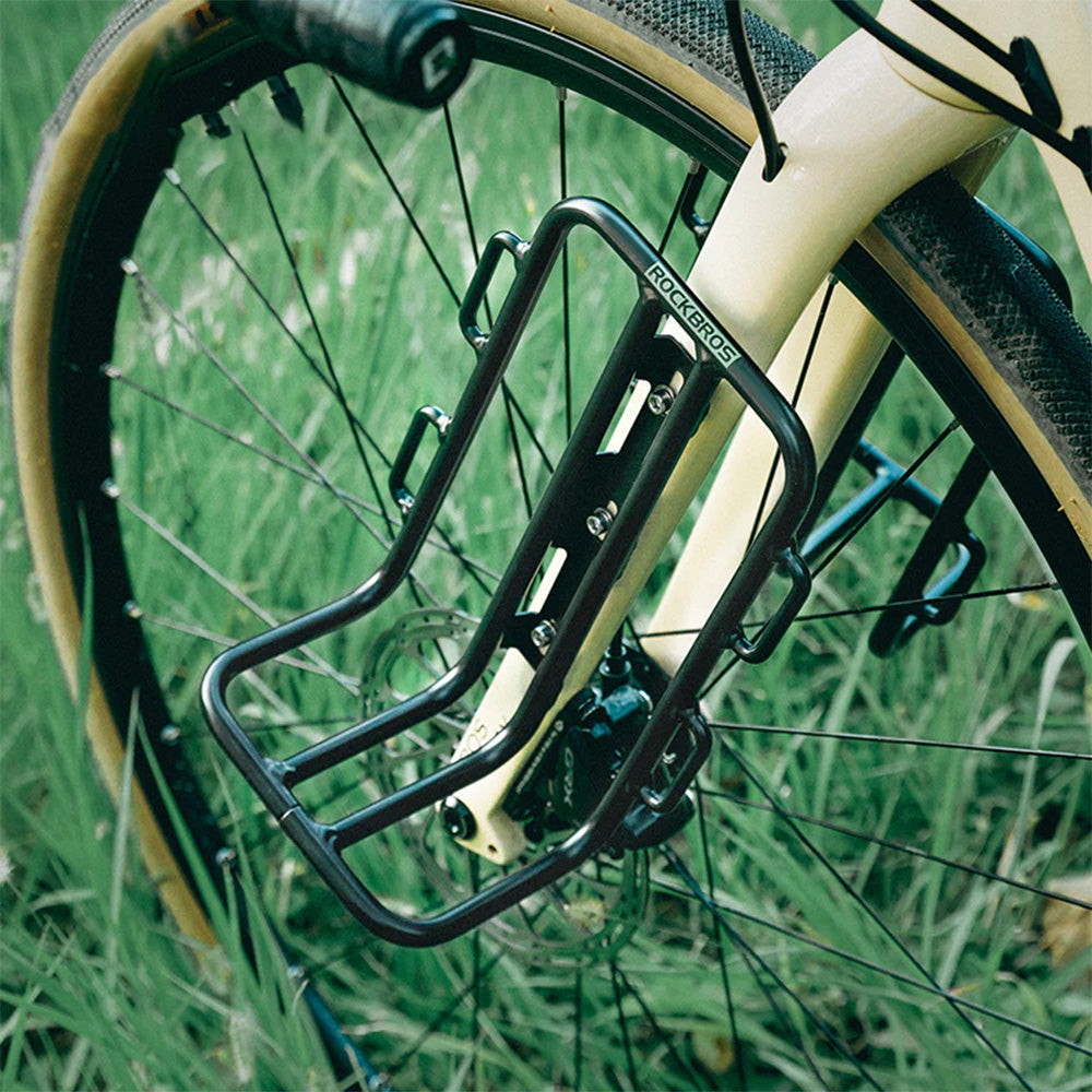 Bicycle shelf for bicycle fork bags - black - Carlat