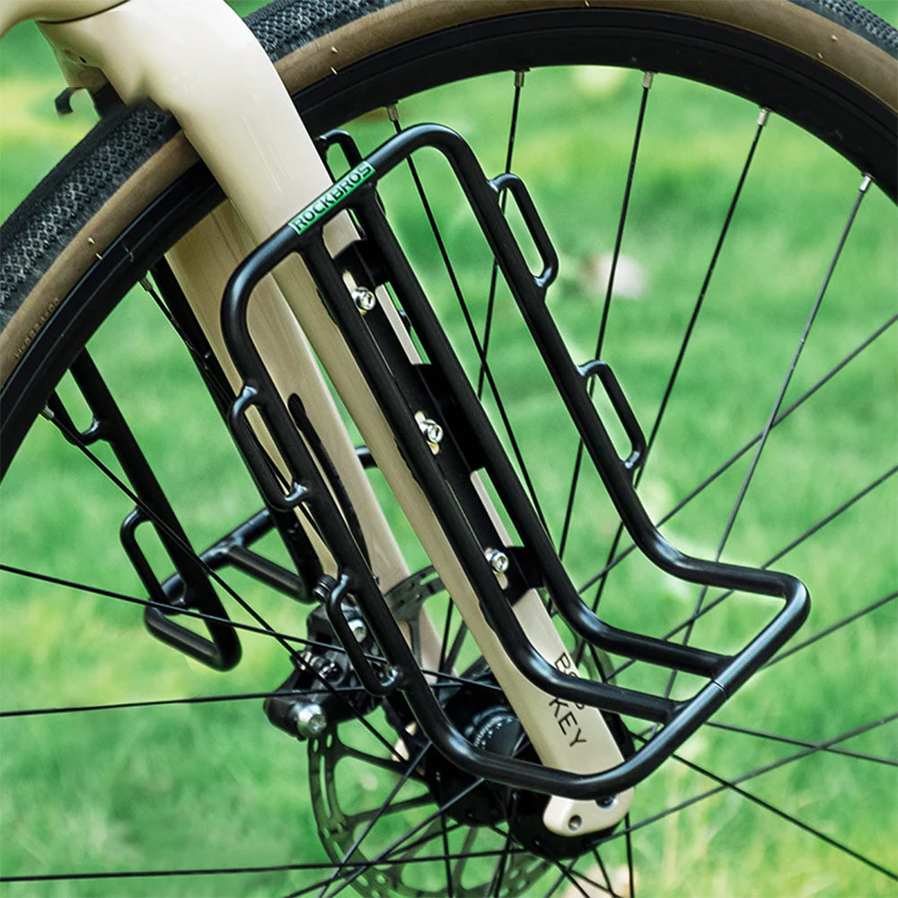 Bicycle shelf for bicycle fork bags - black - Carlat