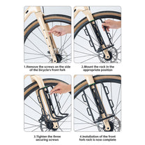 Bicycle shelf for bicycle fork bags - black - Carlat