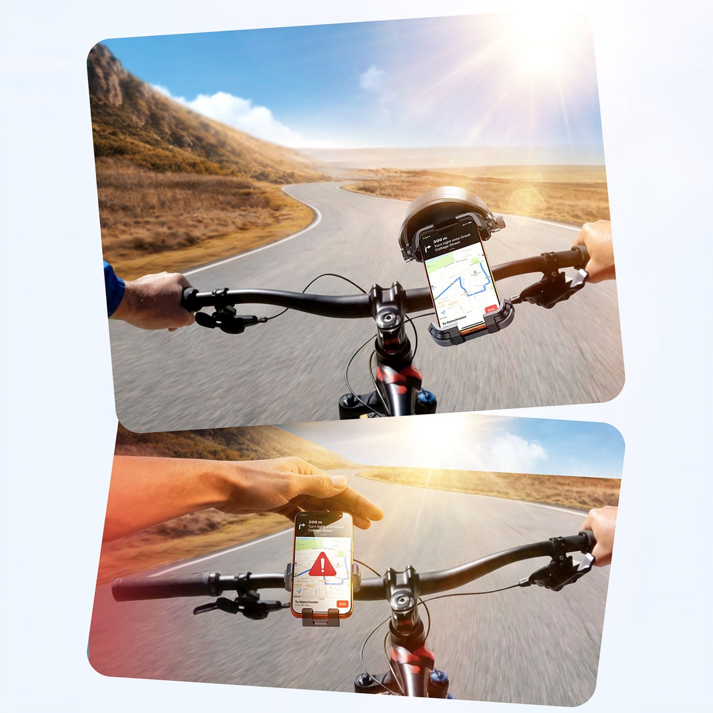 Bike holder with sun visor - black - Carlat