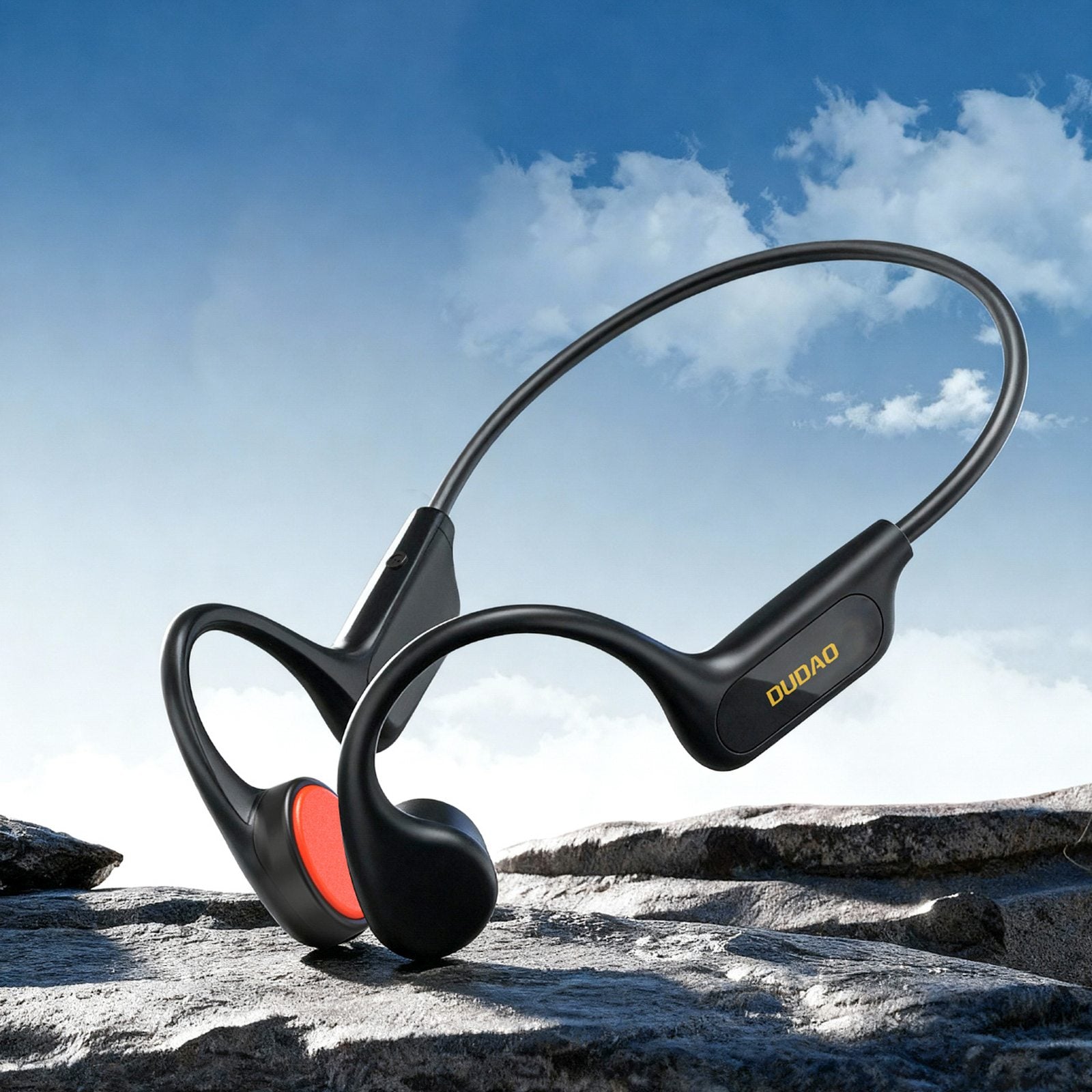 Bone conduction U22 Bluetooth wireless headphones with headband - black - Carlat