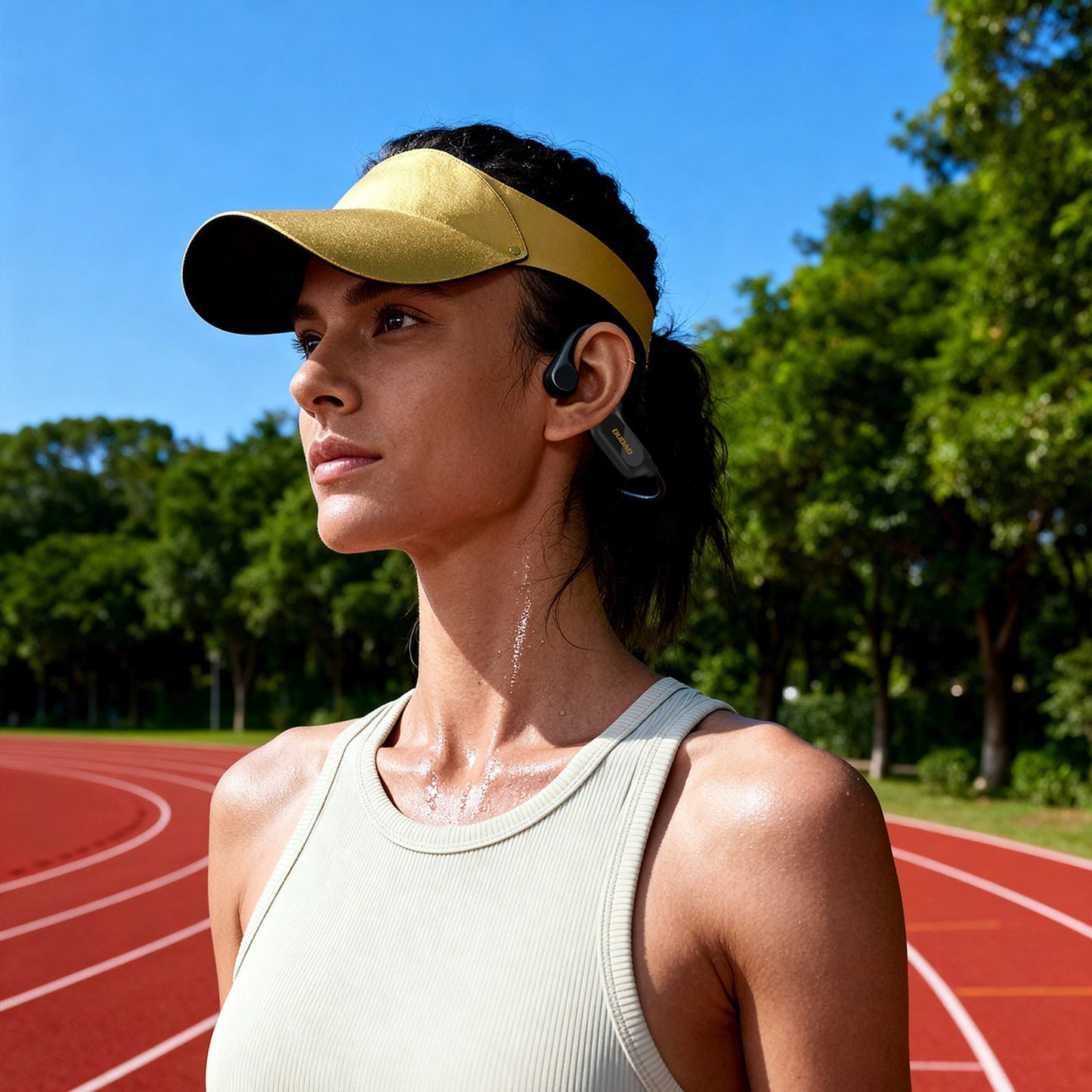 Bone conduction U22 Bluetooth wireless headphones with headband - black - Carlat