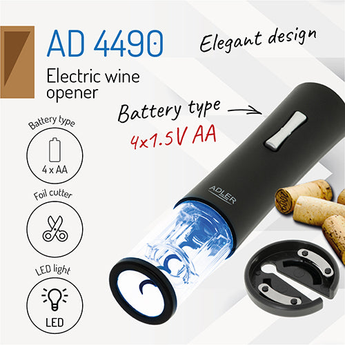 ADLER Bottle openers and corkscrews – AD 4490 Electric Wine Opener – image 15