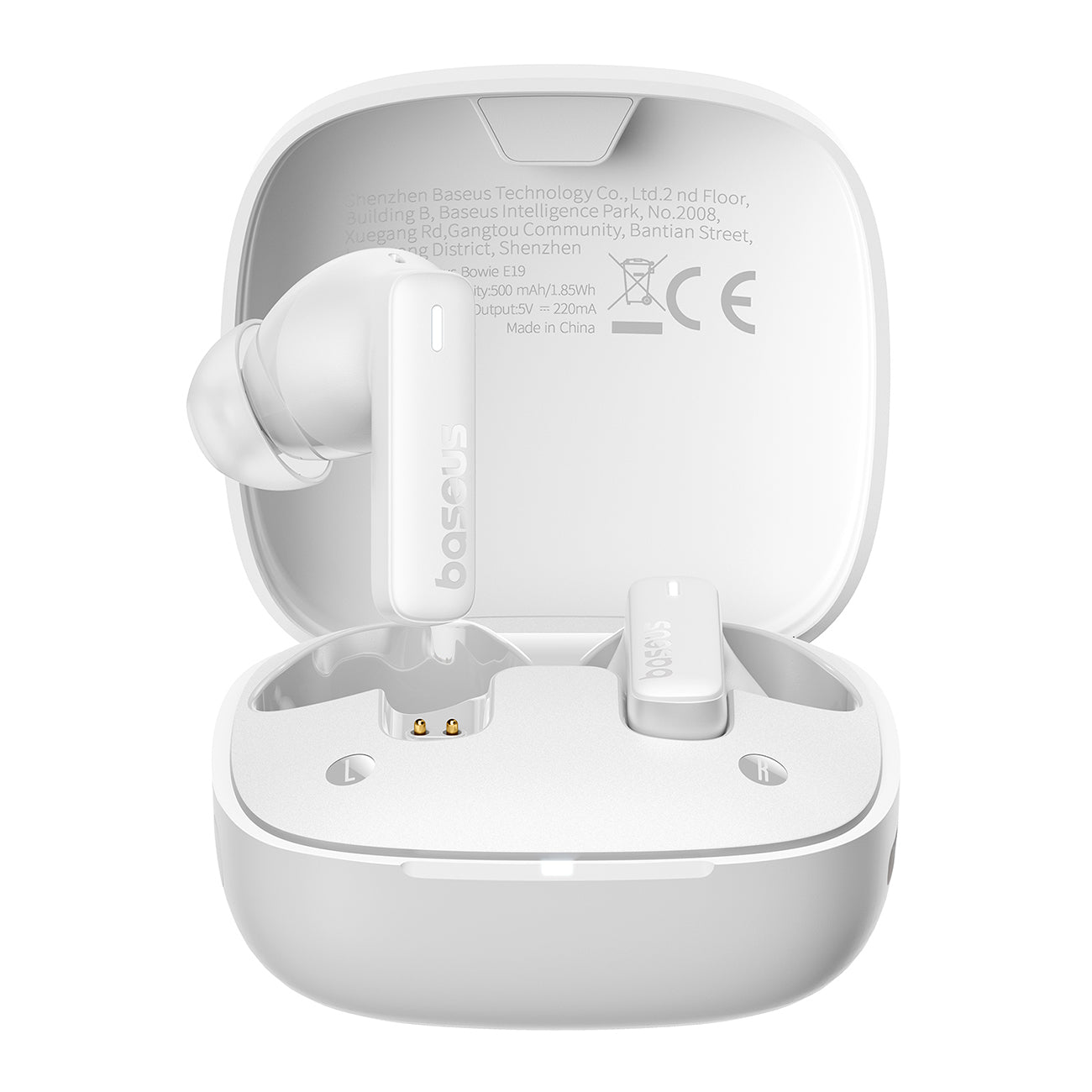 Bowie E19 TWS in-ear USB-C wireless headphones - white - Carlat