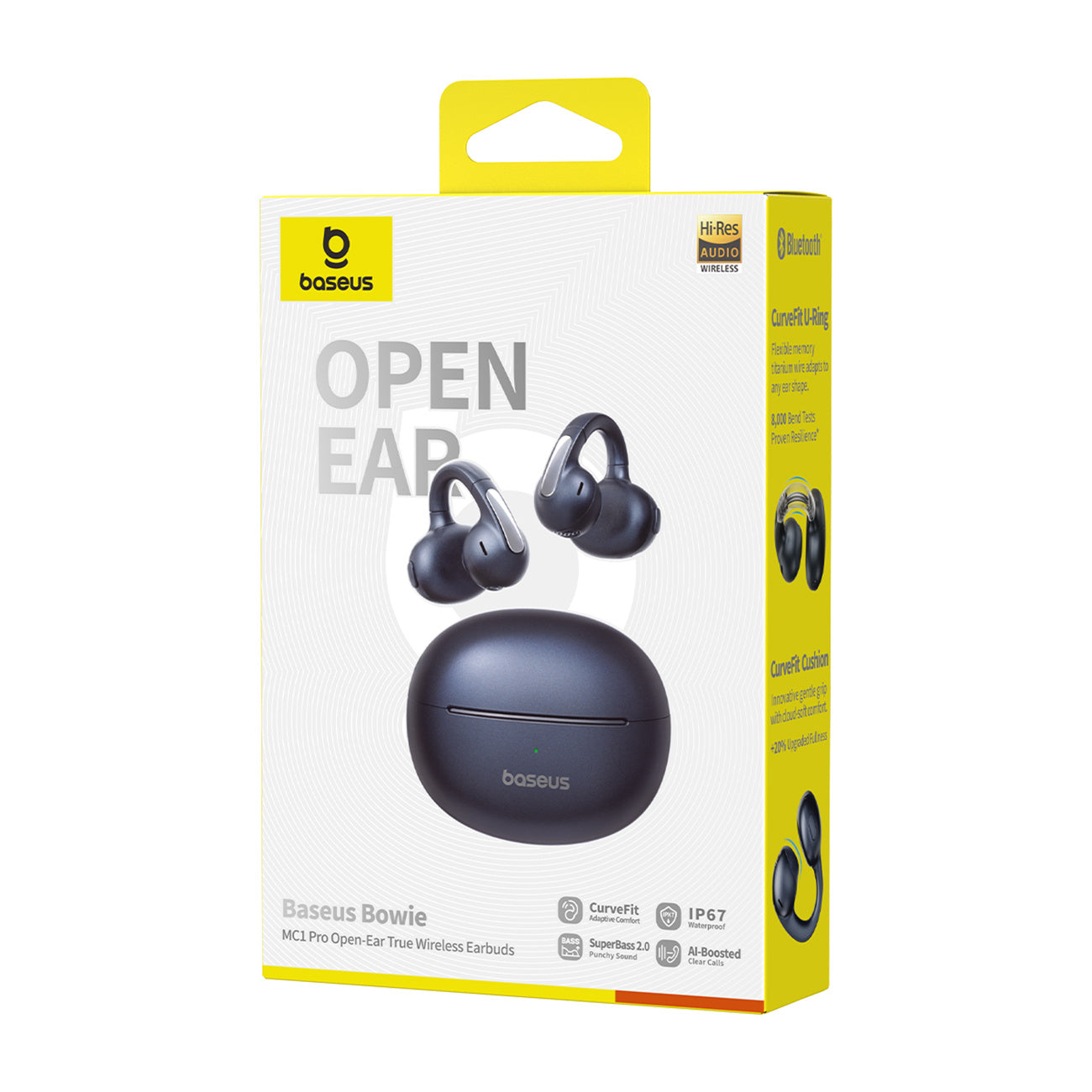Bowie MC1 Pro OWS wireless open ear headphones - black - Carlat