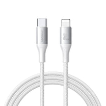 Braided S-A28 cable USB-C - Lightning 30W 1m - white - Carlat