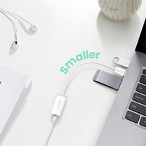 Braided cable USB-A - USB-C QC 3.0 3A 1m - white - Carlat